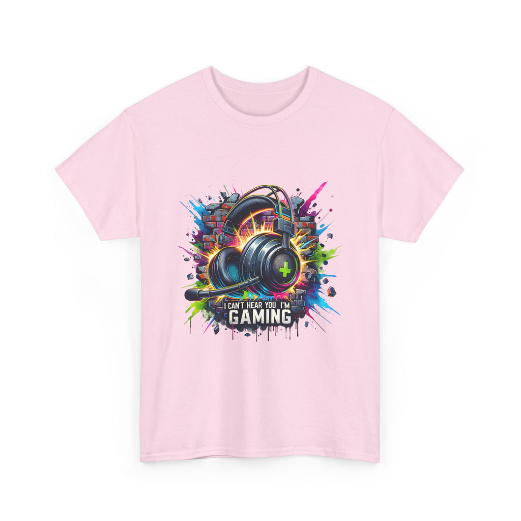 Gaming Headset Graphic Tee – "I Can't, I Have Gaming" Colorful Gamer T-Shirt