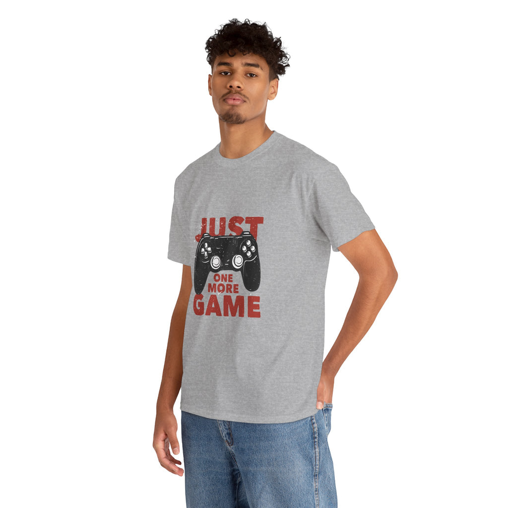 Gamer Tee - "Just One More Game" Controller Graphic T-Shirt