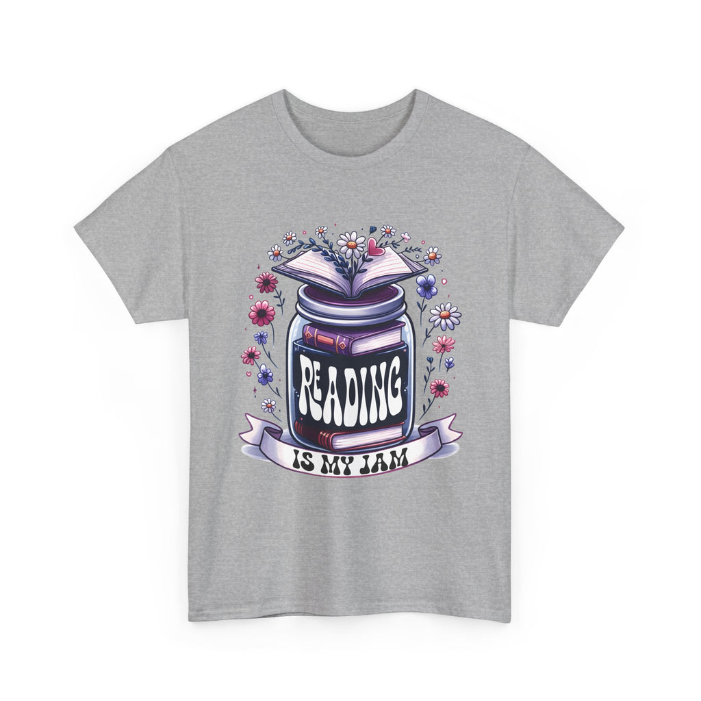 Reading Is My Jam T-Shirt — Book Lover Floral Graphic Tee
