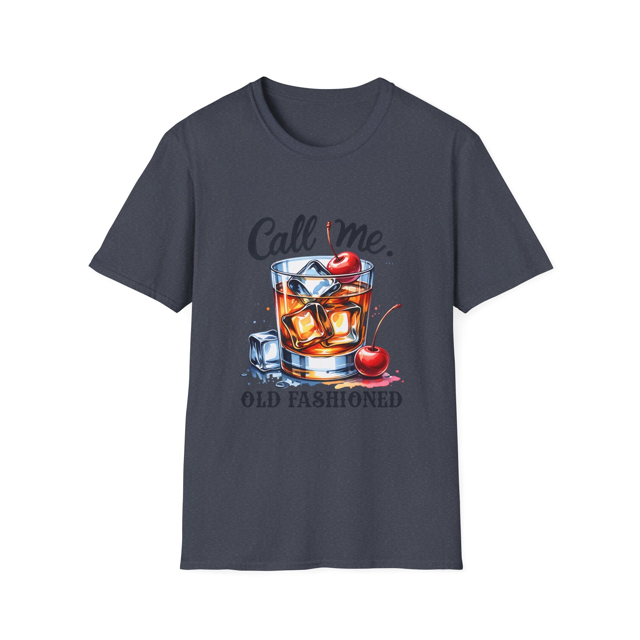 Old Fashioned Cocktail T-Shirt — "Call Me, Old Fashioned" Retro Whiskey Tee