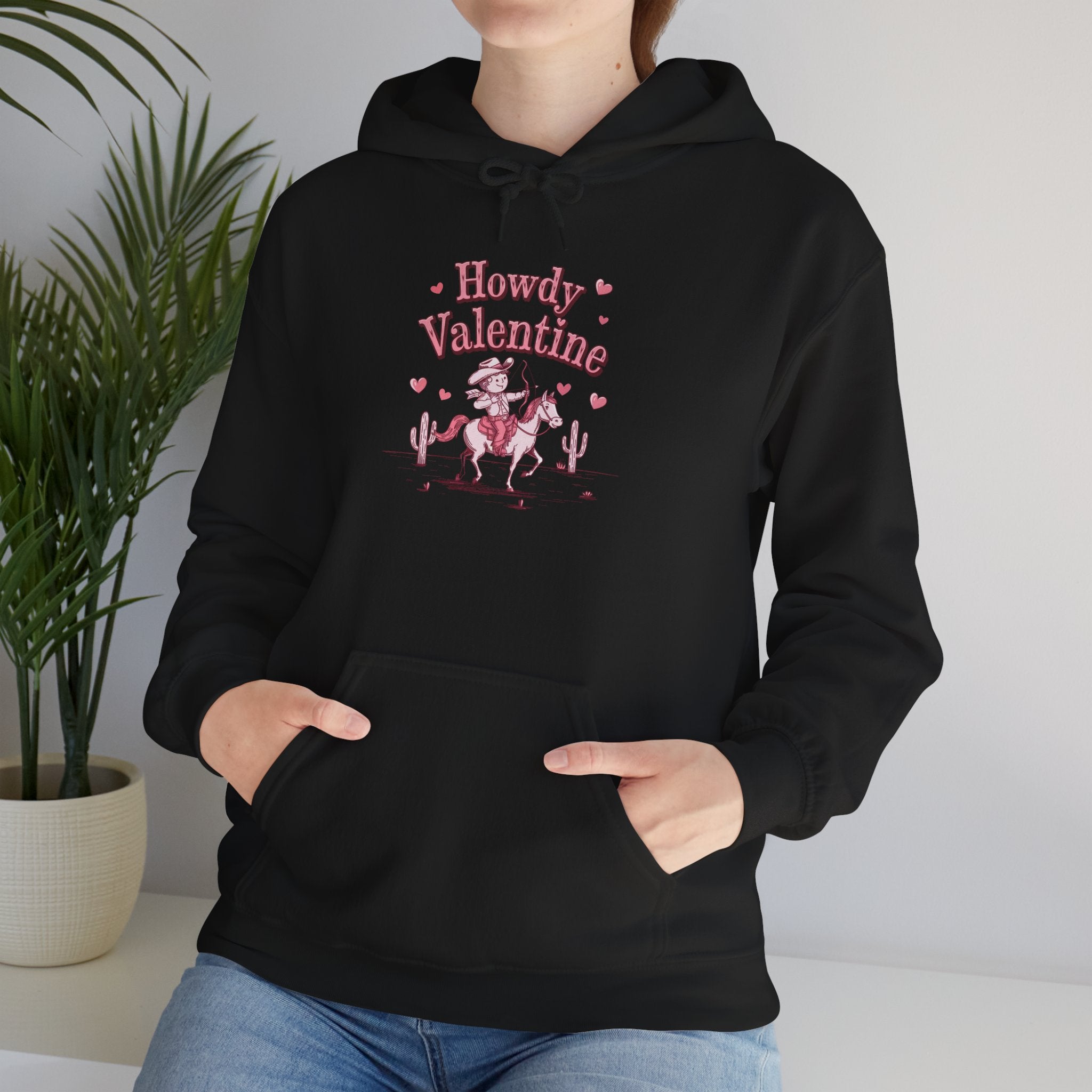 Howdy Valentine Hoodie — Cute Cowboy Valentine’s Day Pullover