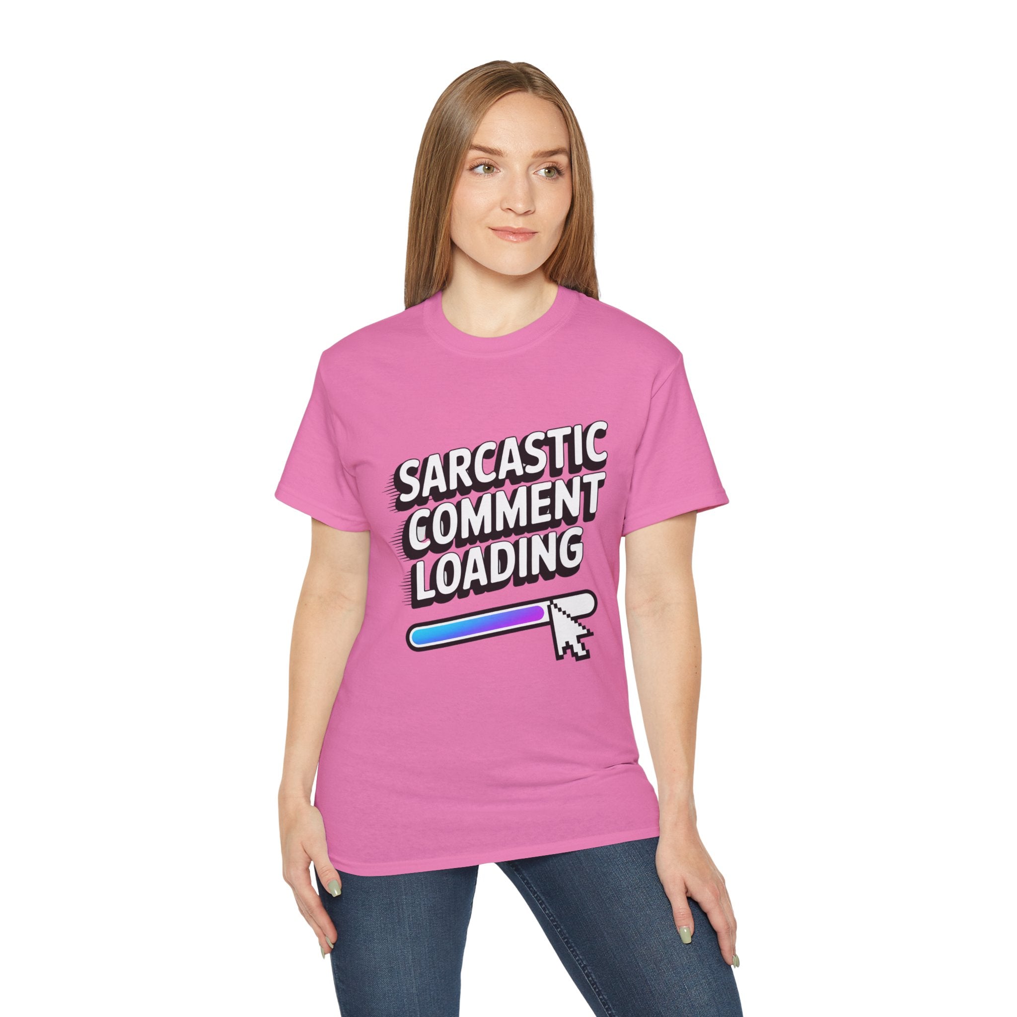 Sarcastic Comment Loading T-Shirt — Funny Tech Humor Tee