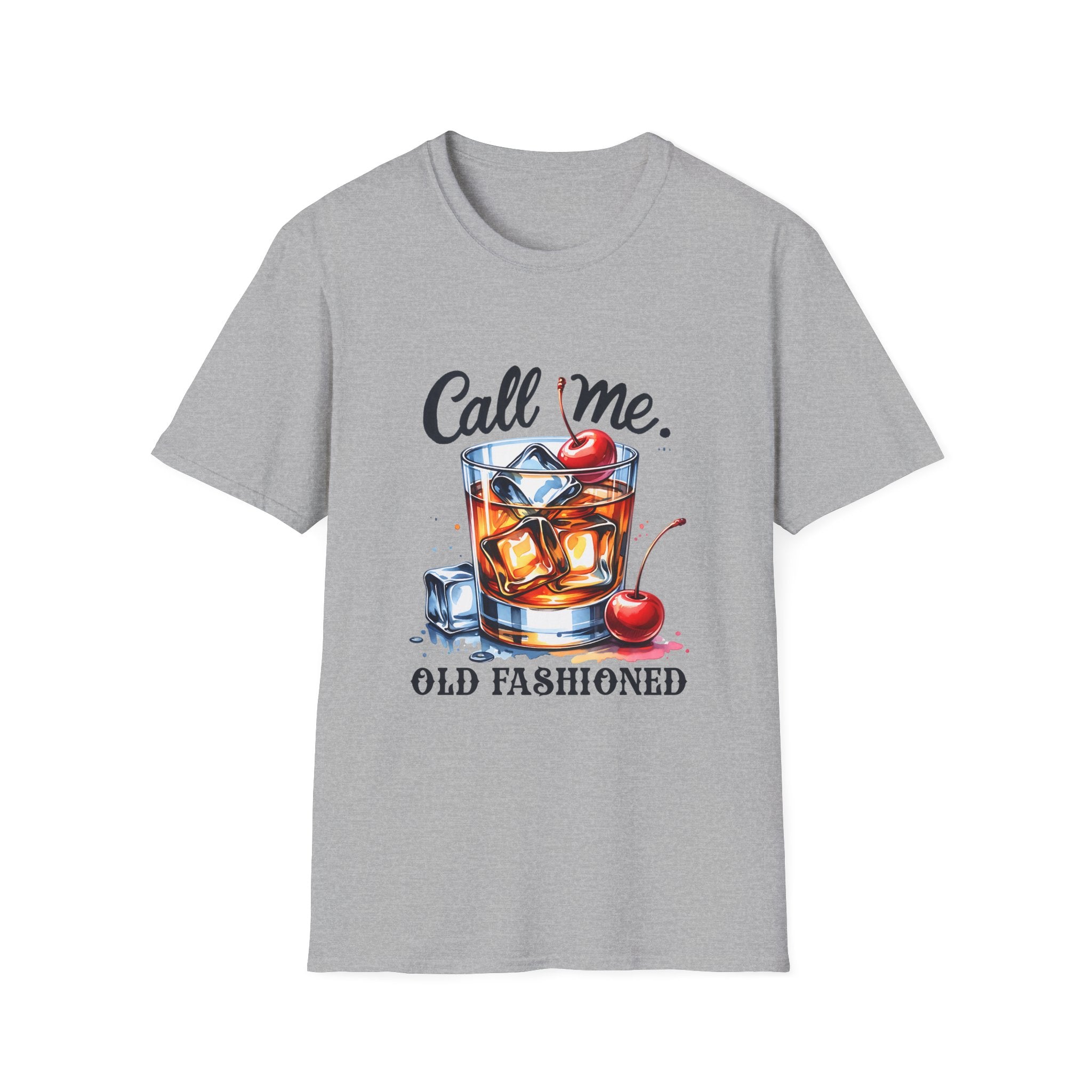 Old Fashioned Cocktail T-Shirt — "Call Me, Old Fashioned" Retro Whiskey Tee