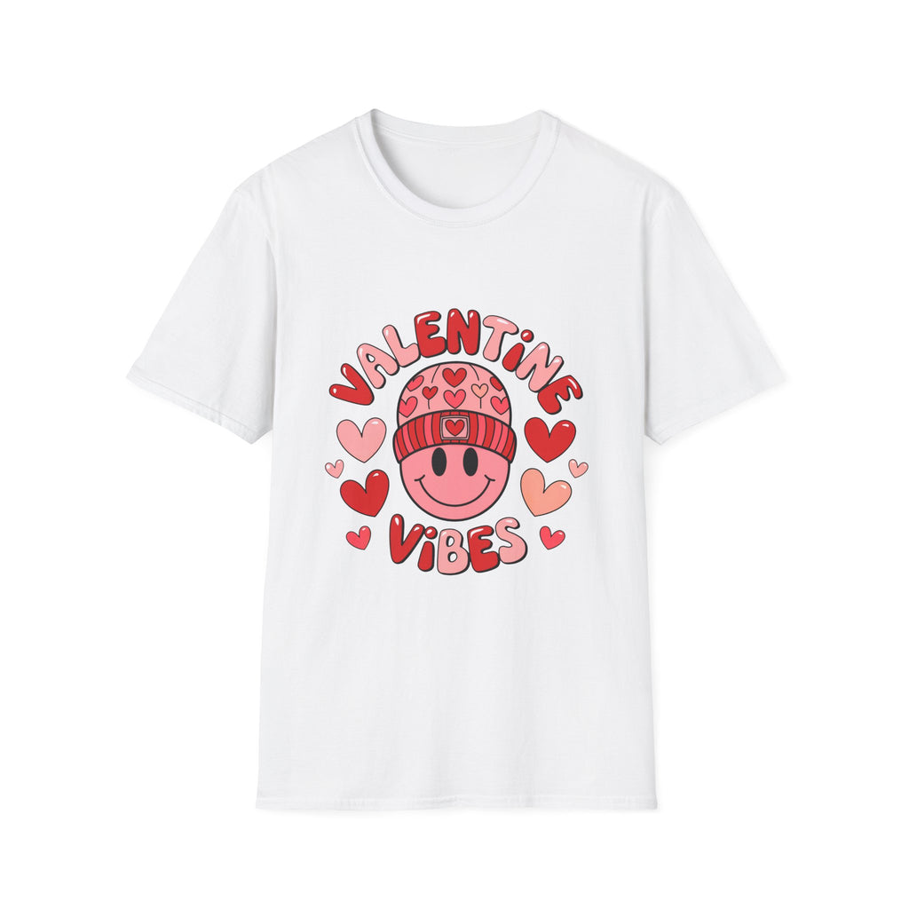 Valentine Vibes T-Shirt — Cute Heart Beanie Graphic Tee for Valentine’s Day