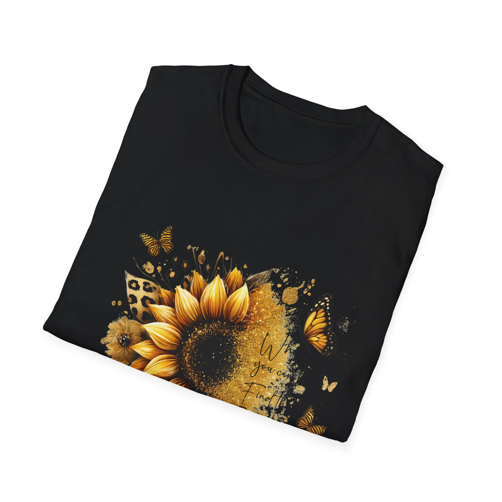 Sunflower & Butterflies T-Shirt — 'Sunshine' Floral Graphic Tee