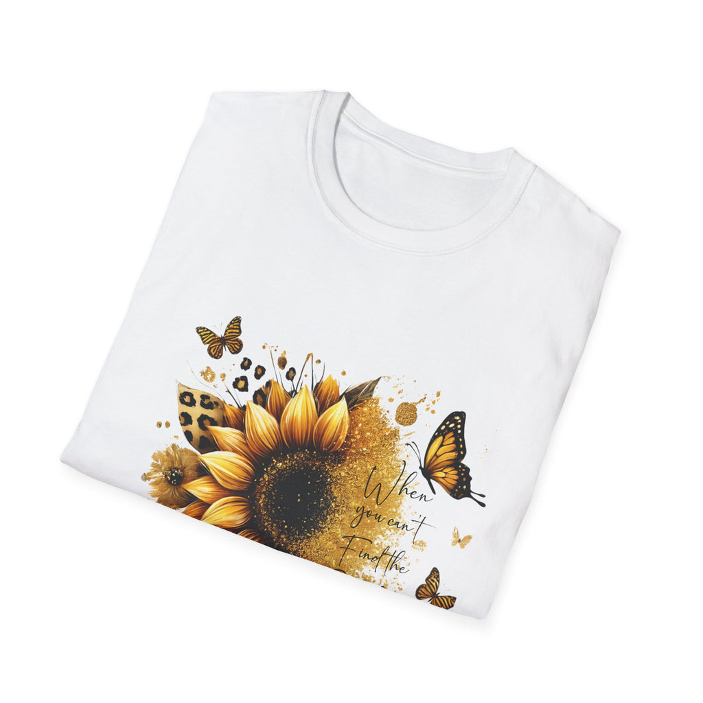 Sunflower & Butterflies T-Shirt — 'Sunshine' Floral Graphic Tee