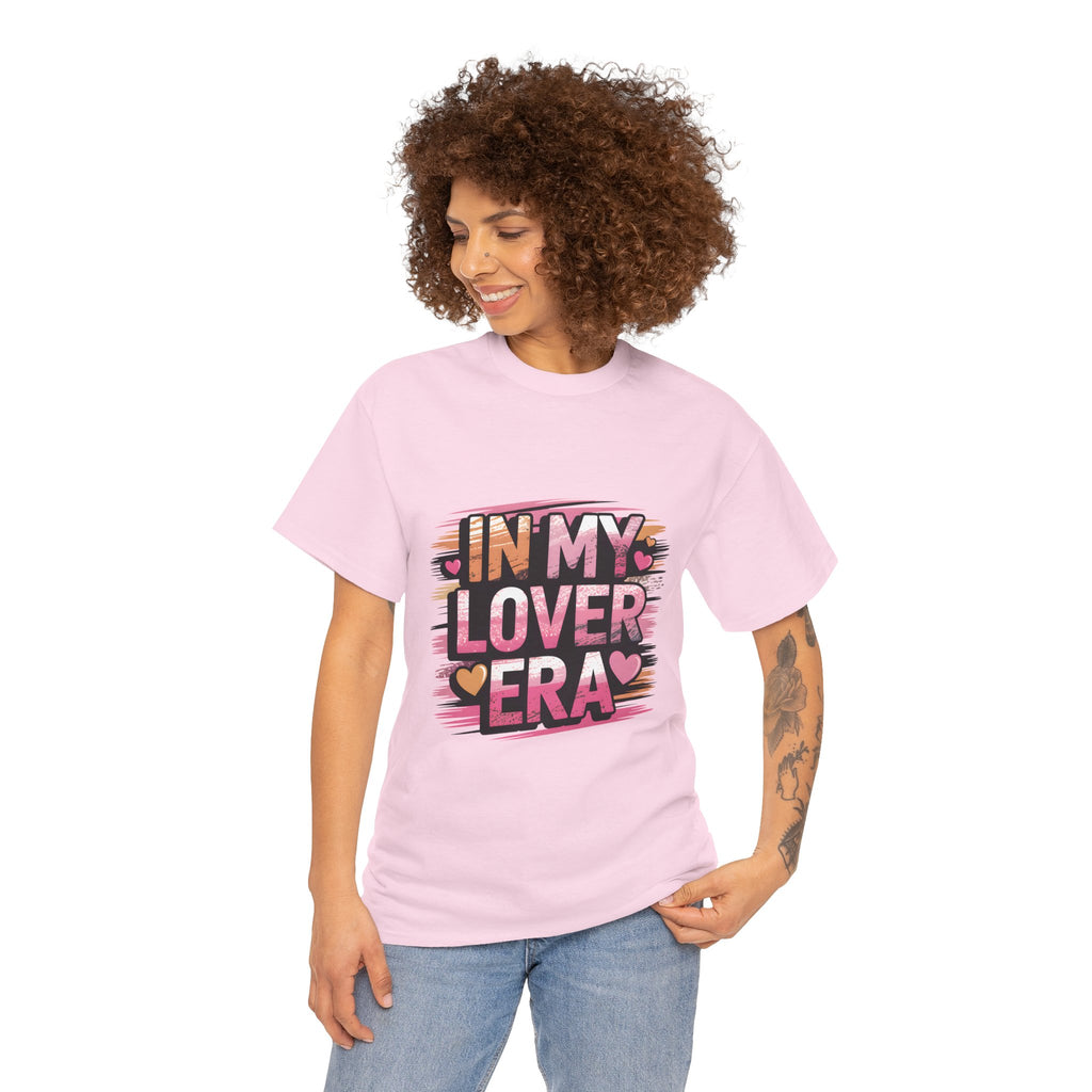 T-Shirt — "In My Lover Era" Pink Heart Graphic Tee