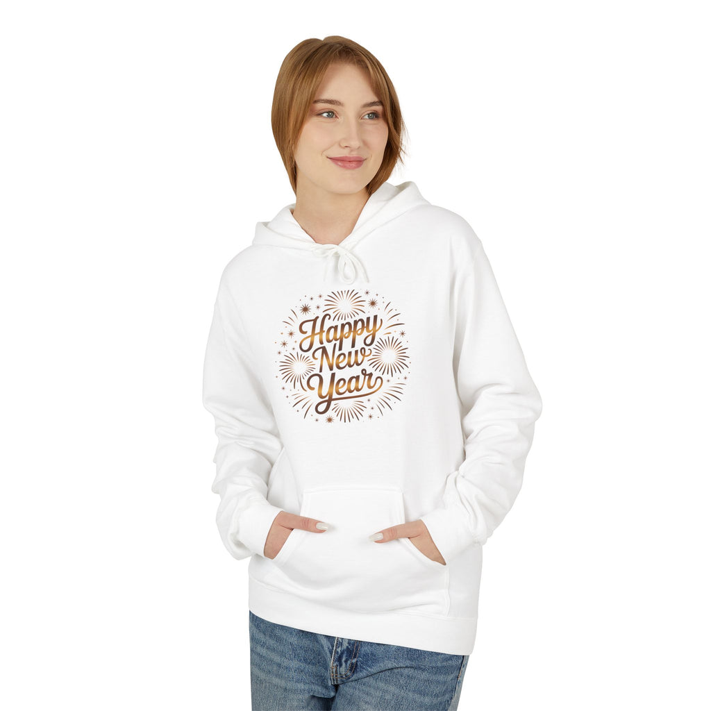 Happy New Year Hoodie — Festive Fireworks Holiday Pullover