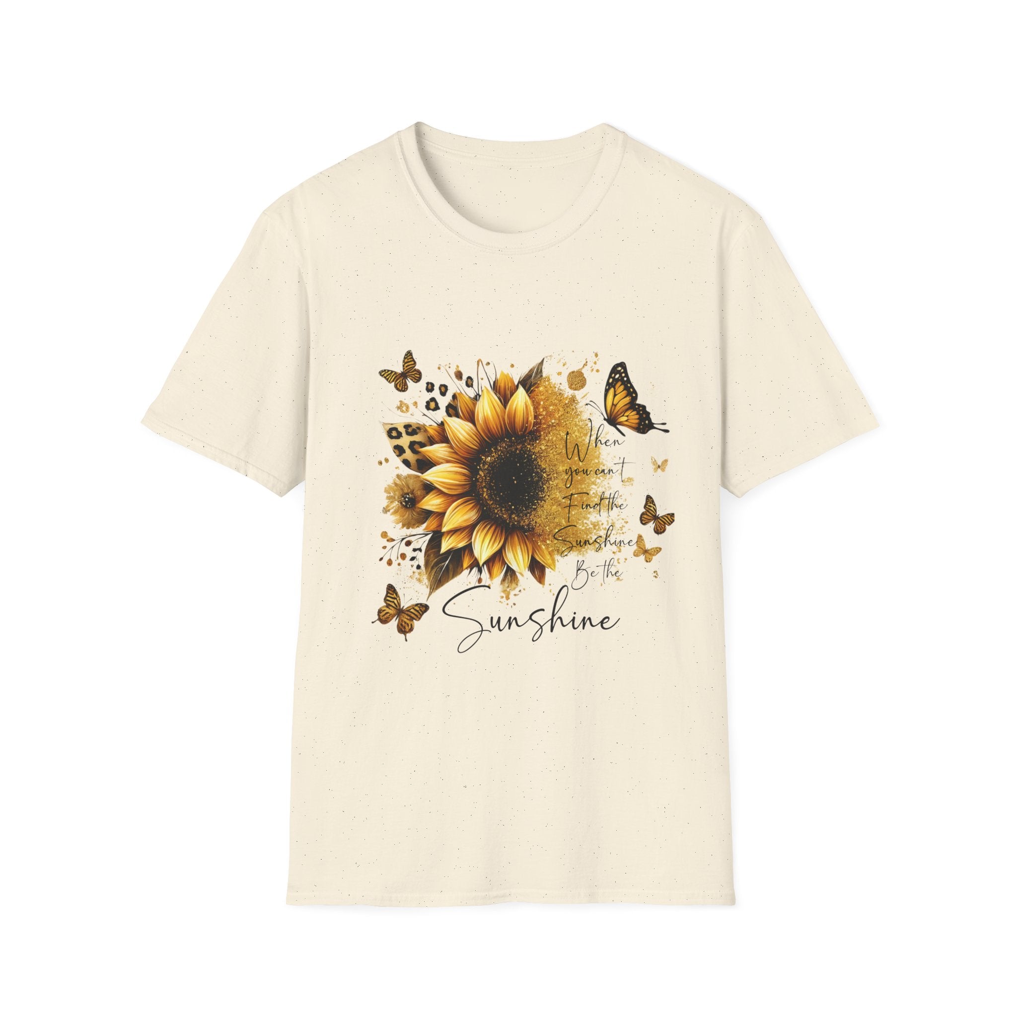 Sunflower & Butterflies T-Shirt — 'Sunshine' Floral Graphic Tee