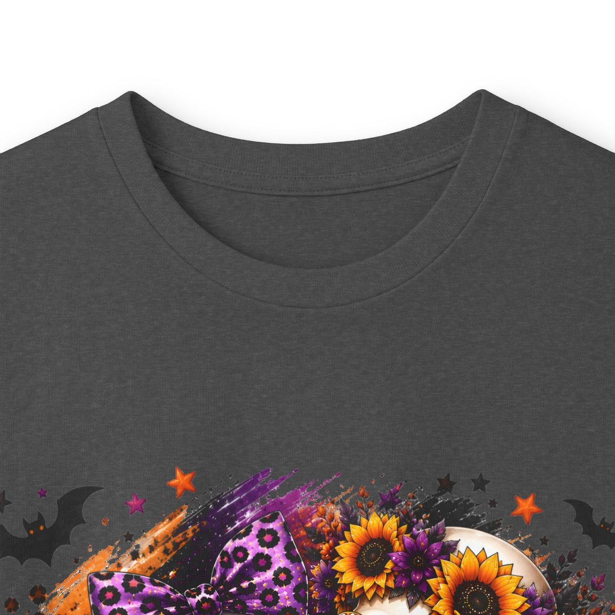 Long Sleeve Tee — Skeleton Couple with Sunflowers Halloween / Day of the Dead Shirt