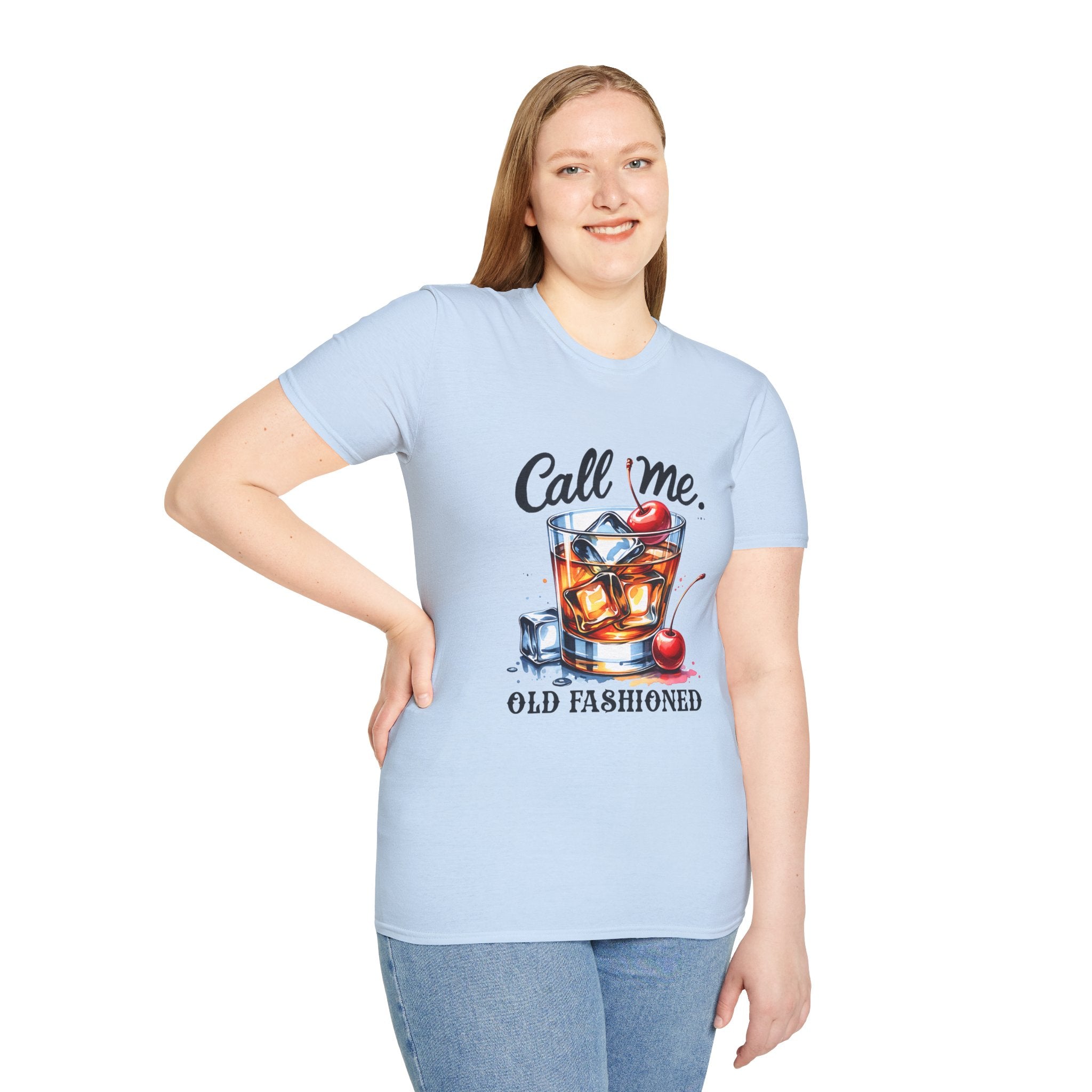 Old Fashioned Cocktail T-Shirt — "Call Me, Old Fashioned" Retro Whiskey Tee