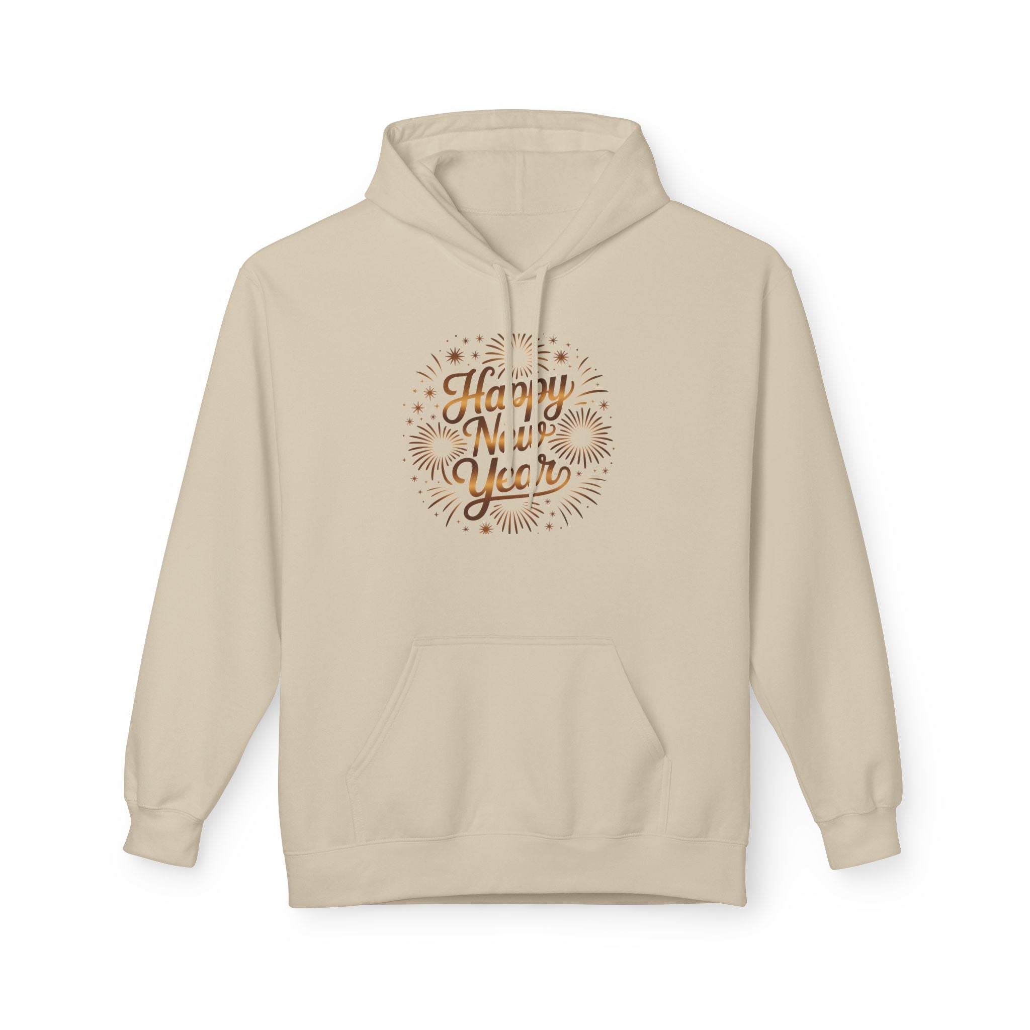 Happy New Year Hoodie — Festive Fireworks Holiday Pullover